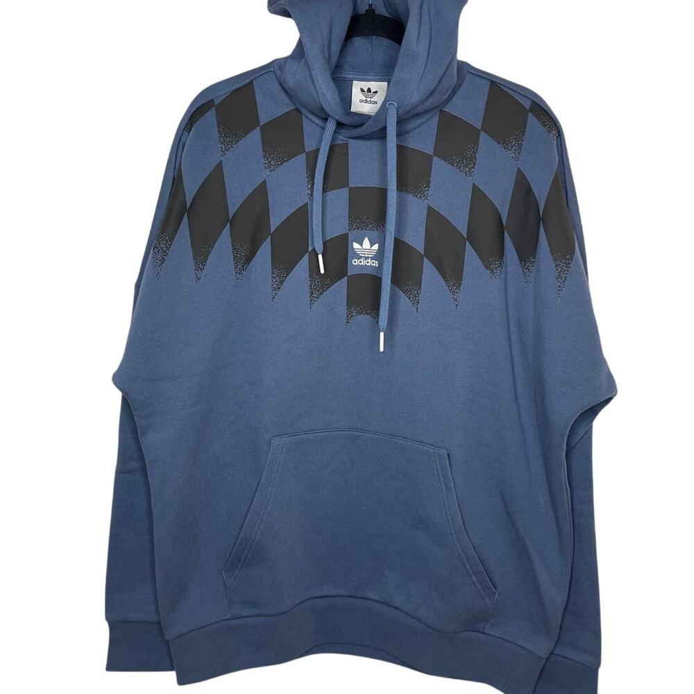 Adidas Originals French Terry Graphic Hoodie Pullover Sweater Mens Sz S (HK7356) - Picture 2 of 6